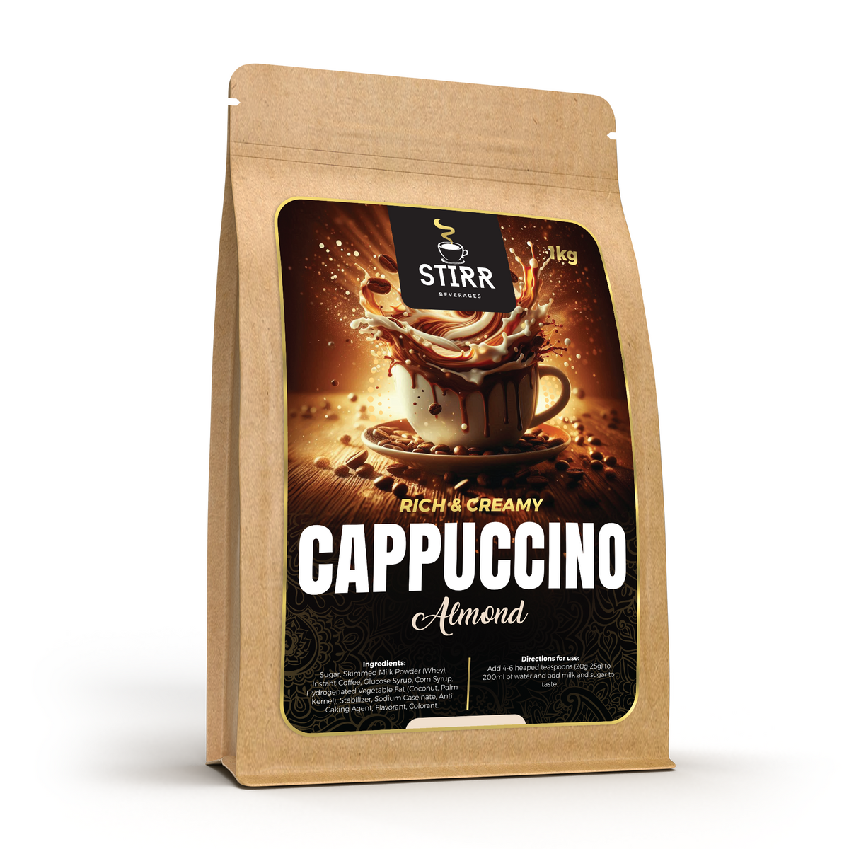 Almond Cappuccino Powder (55-58 Servings)