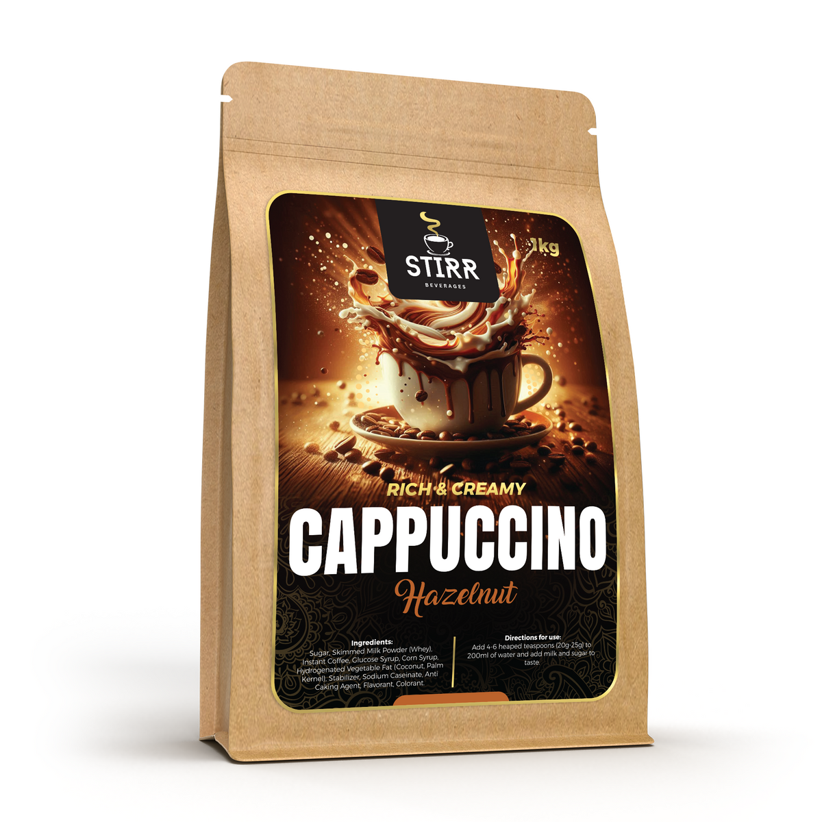Hazelnut Cappuccino Powder (55-58 Servings)